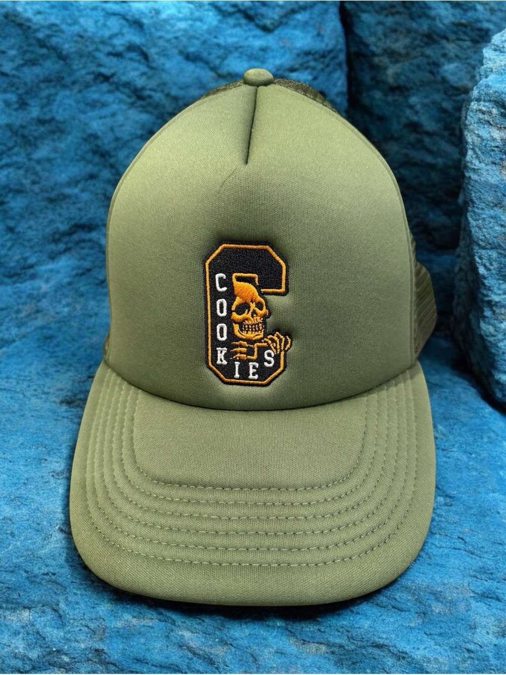 Cookies Olive Green Trucker Hat